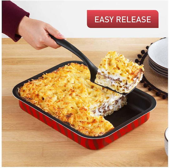 Tefal T-Flam Тава от Алуминий с Незалепващо Покритие 31x24см