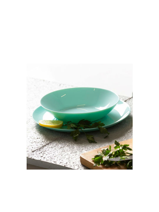Luminarc Diwali Porcelain Salad Bowl Green 21x21x9cm