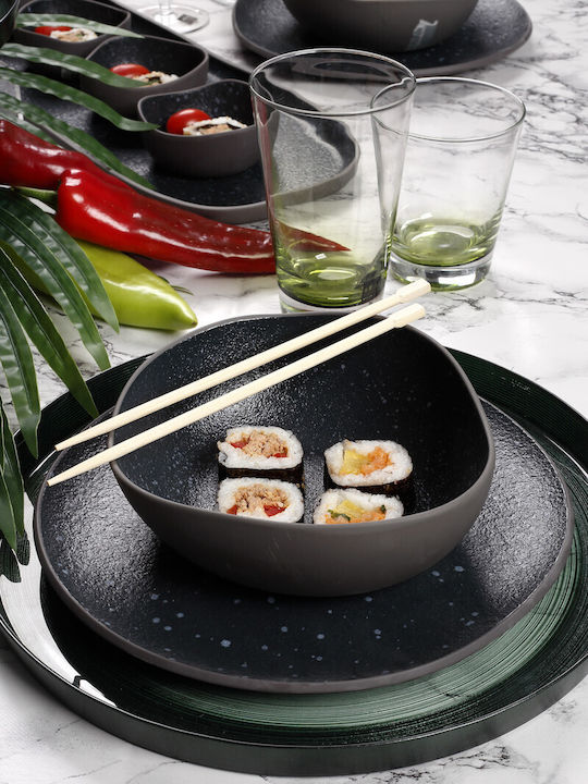 HFA Porcelain Salad Bowl Iron Granite 24x22x8.5cm