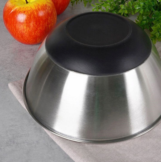 Excellent Houseware Salatschüssel Inox Silber 18x8x18cm 1Stück