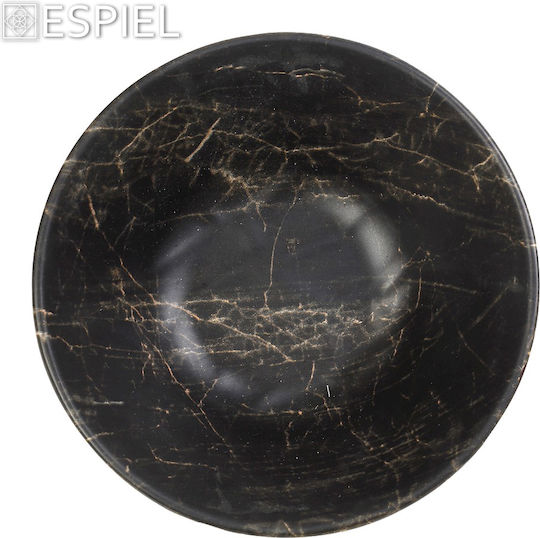 Espiel Tria Σαλατιέρα Ξύλινη Μαύρη 15x15cm