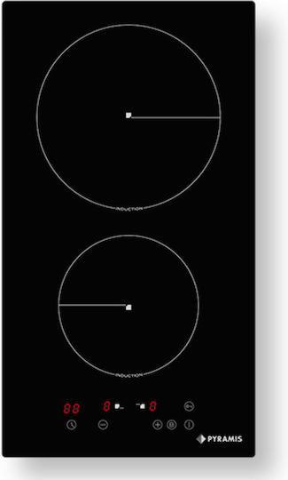 Pyramis PHI32230FMB Domino Induction Cooktop Autonomous with Child Lock Function 29x52εκ.