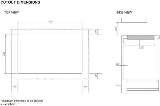 Bertazzoni Индукционен котлон Автономен 59x52εκ.