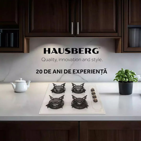 Hausberg Εστία Υγραερίου Αυτόνομη 60x51εκ. Μπεζ
