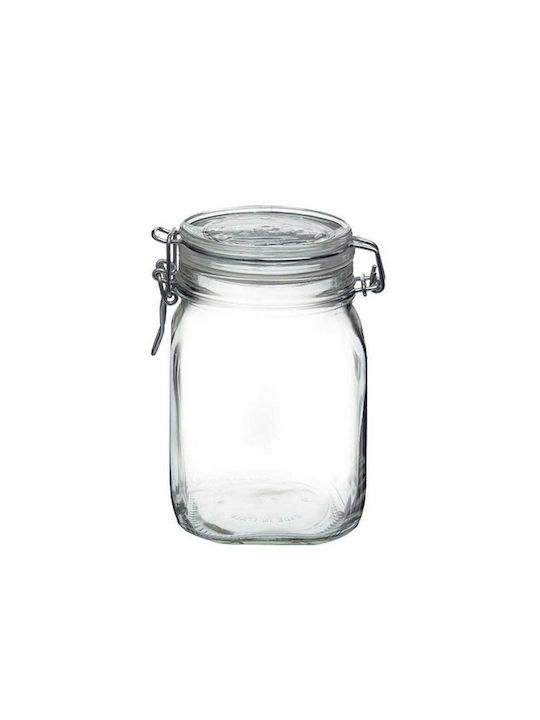 Bormioli Rocco Fido Vase General Use with Airtight Lid Glass Transparent 3000ml