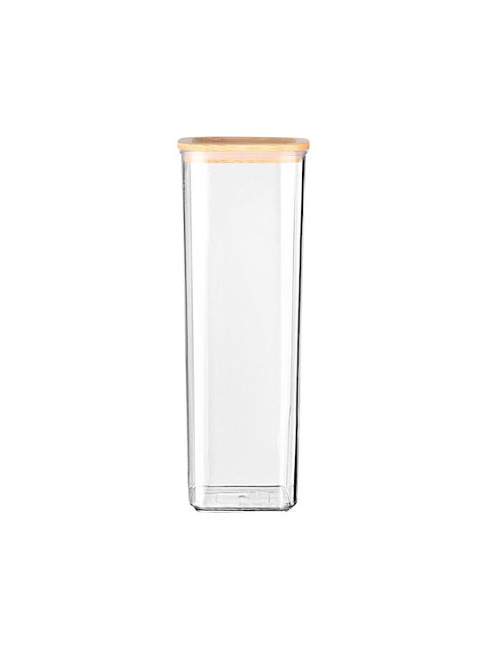 Estia Vase General Use with Lid Plastic Transparent 1700ml