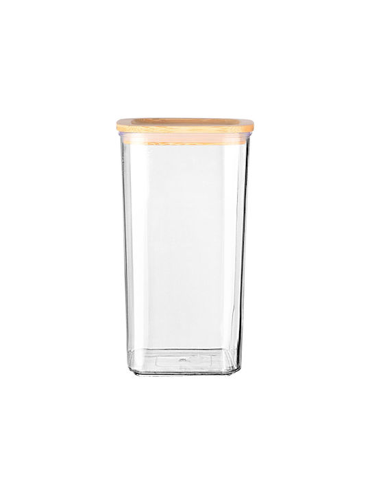 Estia ESSENTIALS Βάζο Γενικής Χρήσης με Καπάκι Πλαστικό Διάφανο 1200ml