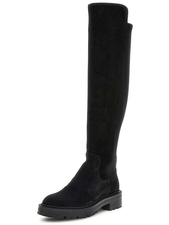 Leather Women's Boots Carmen Black