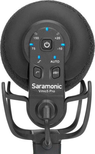 Saramonic VMIC 5 Pro Кондензатор (Малка диафрагма) Микрофон Шоково монтиран за Камера в Черен Цвят