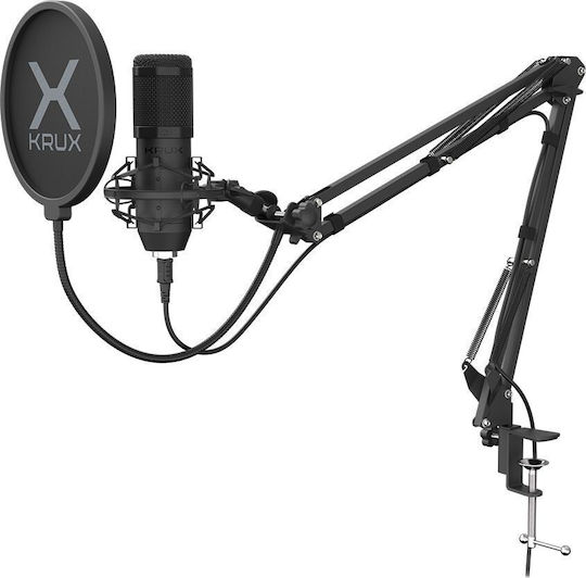 Krux Edis 1000 Σετ Μικρόφωνο USB Shock Mounted για Κινητό