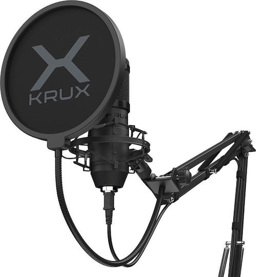 Krux Edis 1000 Σετ Μικρόφωνο USB Shock Mounted για Κινητό