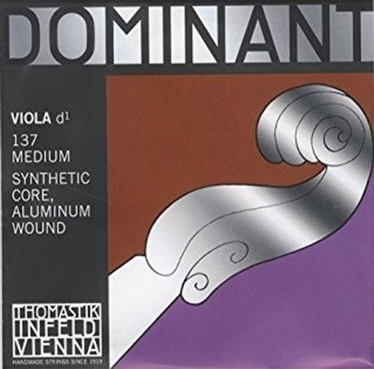 Thomastik Single Synthetic Core String for Viola 4/4 Dominant Viola D-String 4/4 Medium