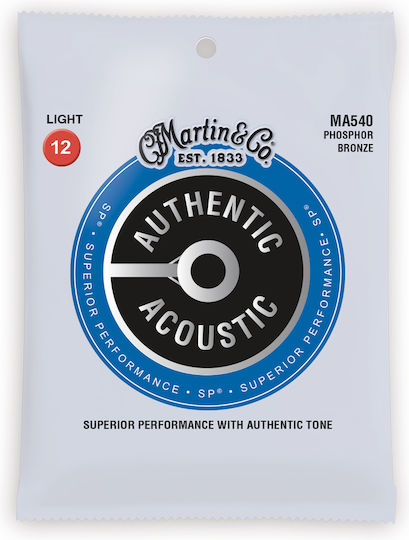 Martin Set of Phosphor Bronze Strings for Acoustic Guitar Authentic Acoustic SP