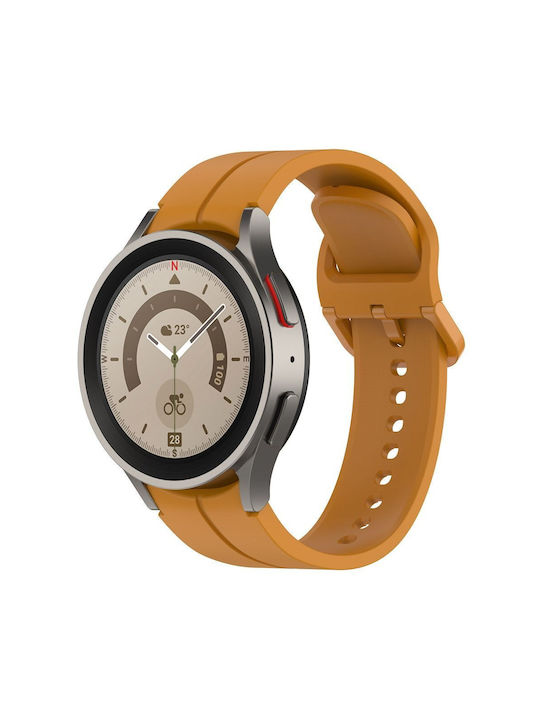 Samsung Silicone Strap Yellow Λουράκι Σιλικόνης Κίτρινο (Universal 20mm)
