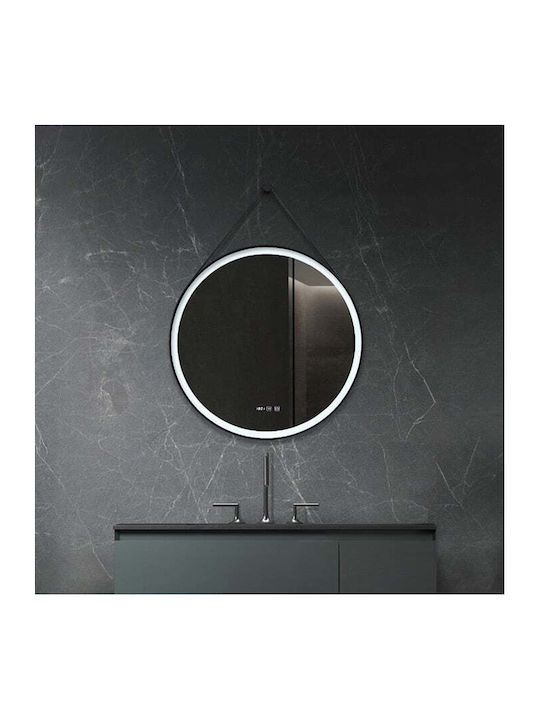 Sparke Oglindă de Baie Rotundă Lumini LED 70x70cm
