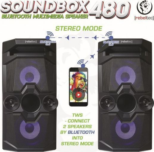 Rebeltec Soundbox 480 Speaker Black