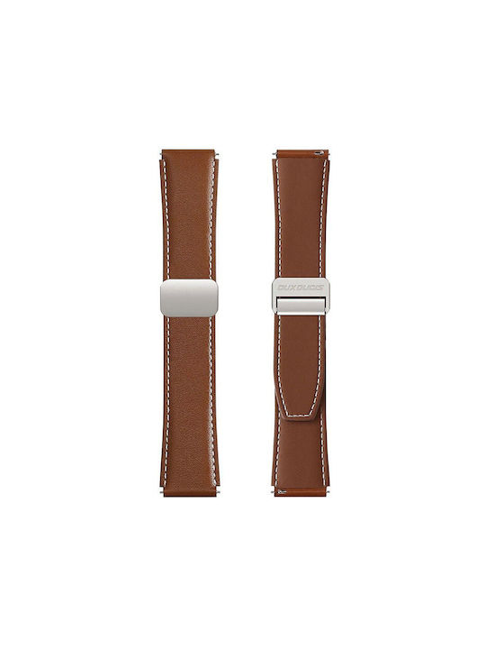 Armband Leder Braun (Samsung Galaxy Watch, Huawei Watch, Honor Watch)