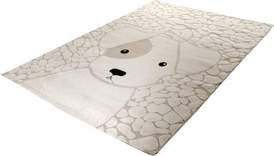 Tzikas Carpets Παιδικό Χαλί Λευκό 80x150cm
