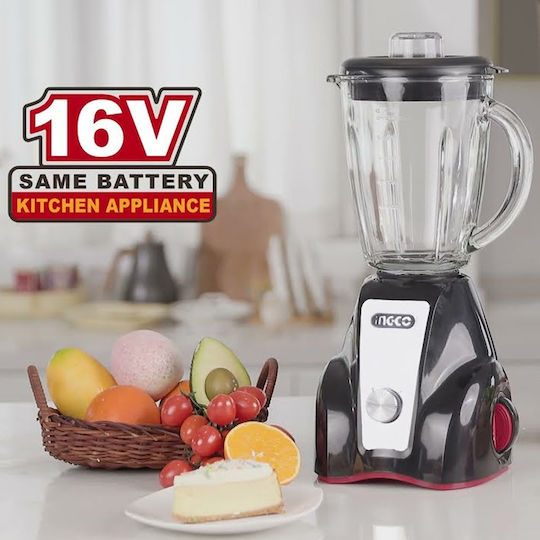 Ingco Blender with Plastic Jug 1.5 lt Silver CJB050K