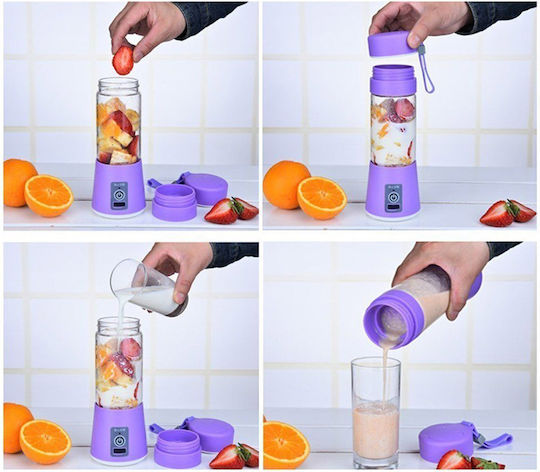 MW-20001 Purple Blender With Plastic Jug 380 ml Purple