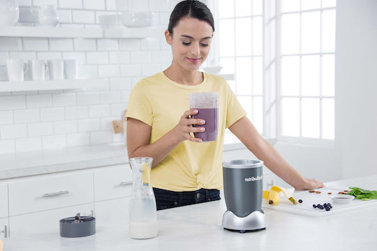 NutriBullet Μπλέντερ με Κανάτα Tritan 700 ml 600W Γκρι NB614DG