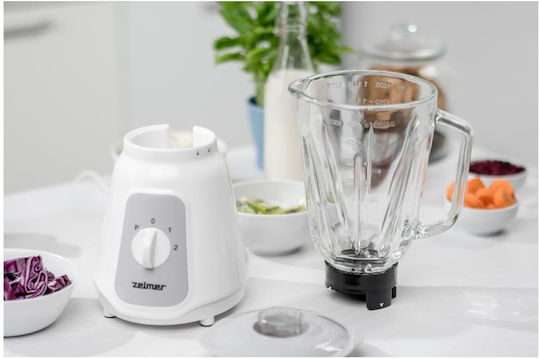Zelmer ZSB4707 Blender with Plastic Jug 1.5 lt 500W White