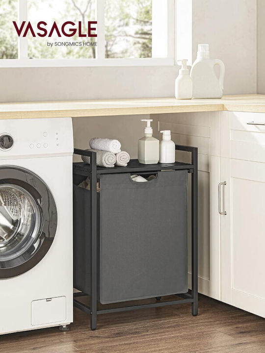 Vasagle Laundry Basket Metallic 65l 50x33x72cm Gray