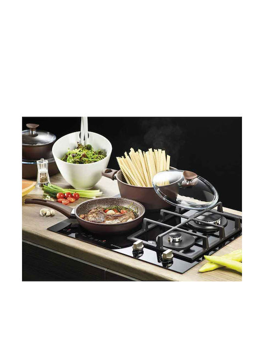 Pyramis Stone Chef Βαθιά Κατσαρόλα από Αλουμίνιο 5lt / 24cm