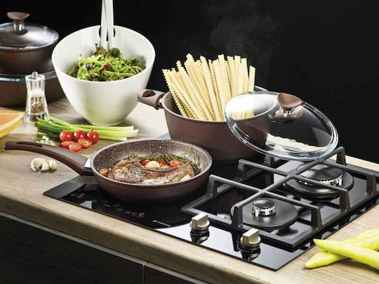 Pyramis Stone Chef Tiefer Topf aus Aluminium 5Es / 24cm