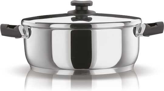 Pyramis Classic Ανοξείδωτη Ρηχή Κατσαρόλα 5.8lt / 28cm