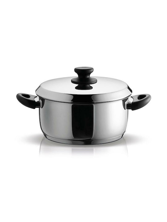 Pyramis Zeon Deep Stainless Steel Pot 5.5lt / 24cm