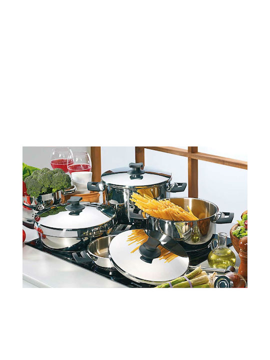 Pyramis Classic Shallow Stainless Steel Pot 5.8lt / 28cm