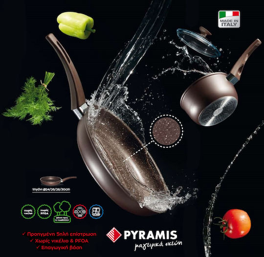 Pyramis Stone Chef Tiefer Topf aus Aluminium 5Es / 24cm
