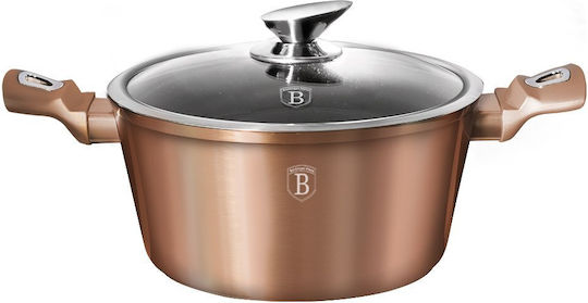 Berlinger Haus Metallic Line Дълбока Тенджера от Алуминий 4лт / 24см Rose Gold Berlinger Haus Metallic Line Дълбока Тенджера от Алуминий 4лт / 24см Rose Gold