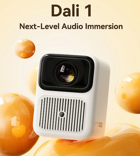 Wanbo Dali 1 Mini Projector LCD HD LED Lamp with Wi-Fi and Built-in Speakers White