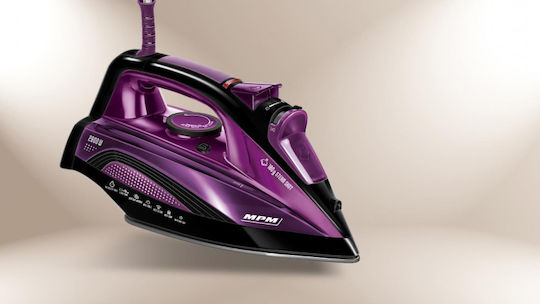 MPM Σίδερο Ατμού 2800W με Αντικολλητική Πλάκα και Συνεχόμενη Παροχή 50gr/min