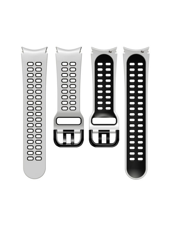 Armband Silikon Orange / Black (/ Galaxy Watch 4 Klassisch / Watch Active 2)