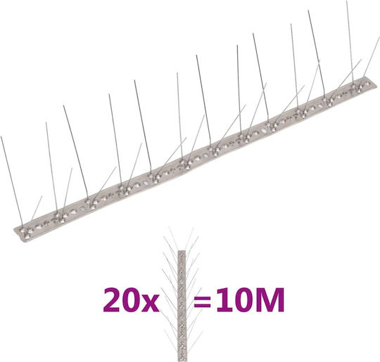 vidaXL Repellent Spikes Birds 10x10m
