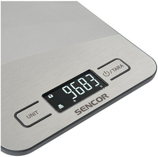 Sencor Digitale Küchenwaage bis 5kg Silber