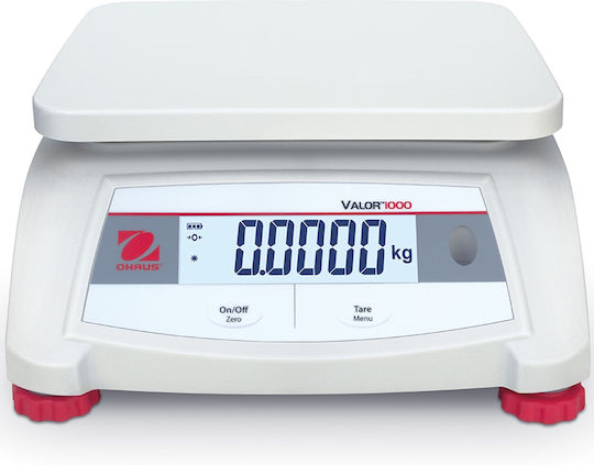 Ohaus Valor 1000 Digital Cântar de Bucătărie 1gr/6kg Albă