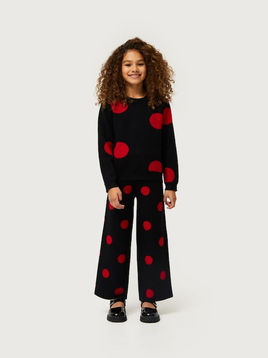 Pantalon Larg pentru Copii Negru