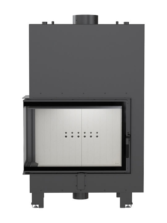 Kratki MBA PW 17 L BS W Kaminofen Holz Heizkörper 17kW Linke Ecke mit einer zu öffnenden Tür Geschlossenes Ausdehnungsgefäß