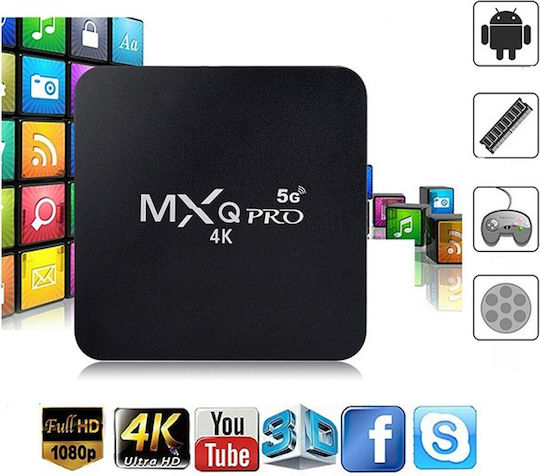 TV Box MXQ Pro 4K UHD with WiFi USB 2.0 16GB RAM and 256GB Storage Space with Operating System Android 11.1