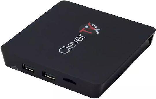 Clever TV Box CleverTV2 4K UHD με WiFi 2GB RAM και 16GB Αποθηκευτικό Χώρο με Λειτουργικό Android 9.0