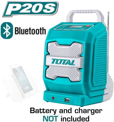 Total TJRLI2001 Επιτραπέζιο Ραδιόφωνο Μπαταρίας με USB Μπλε