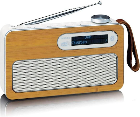 Lenco PDR-040 Bamboo DAB+ mit Bluetooth Gray