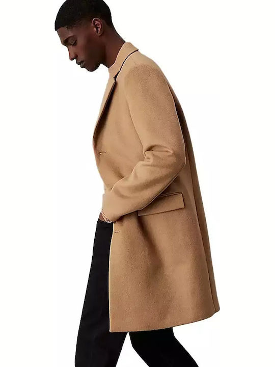 Ανδρικό Παλτό Natural Khaki