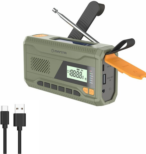 Manta RDI401G Solar cu USB Verde