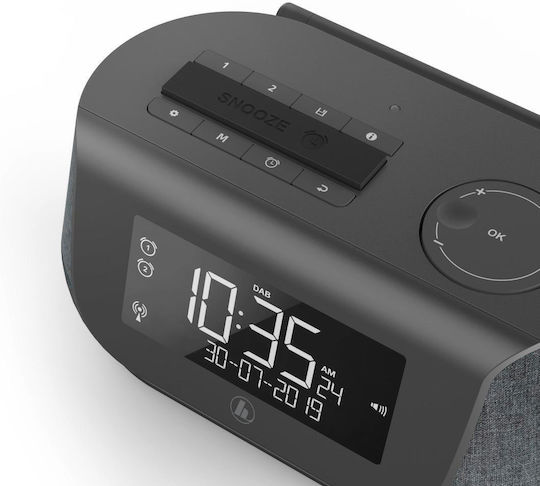 HAMA DR36SBT Επιτραπέζιο Ραδιόφωνο Μπαταρίας DAB+ με Bluetooth και USB Μαύρο