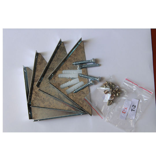 Set of 4 Metal Support Corners for Garden Sheds